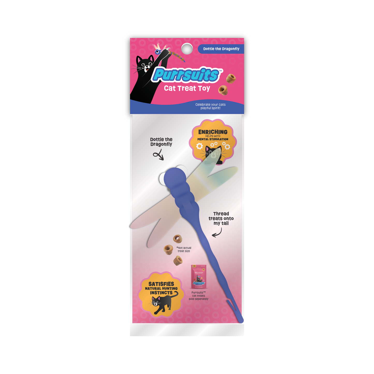 Dragonfly Cat Treat Toy