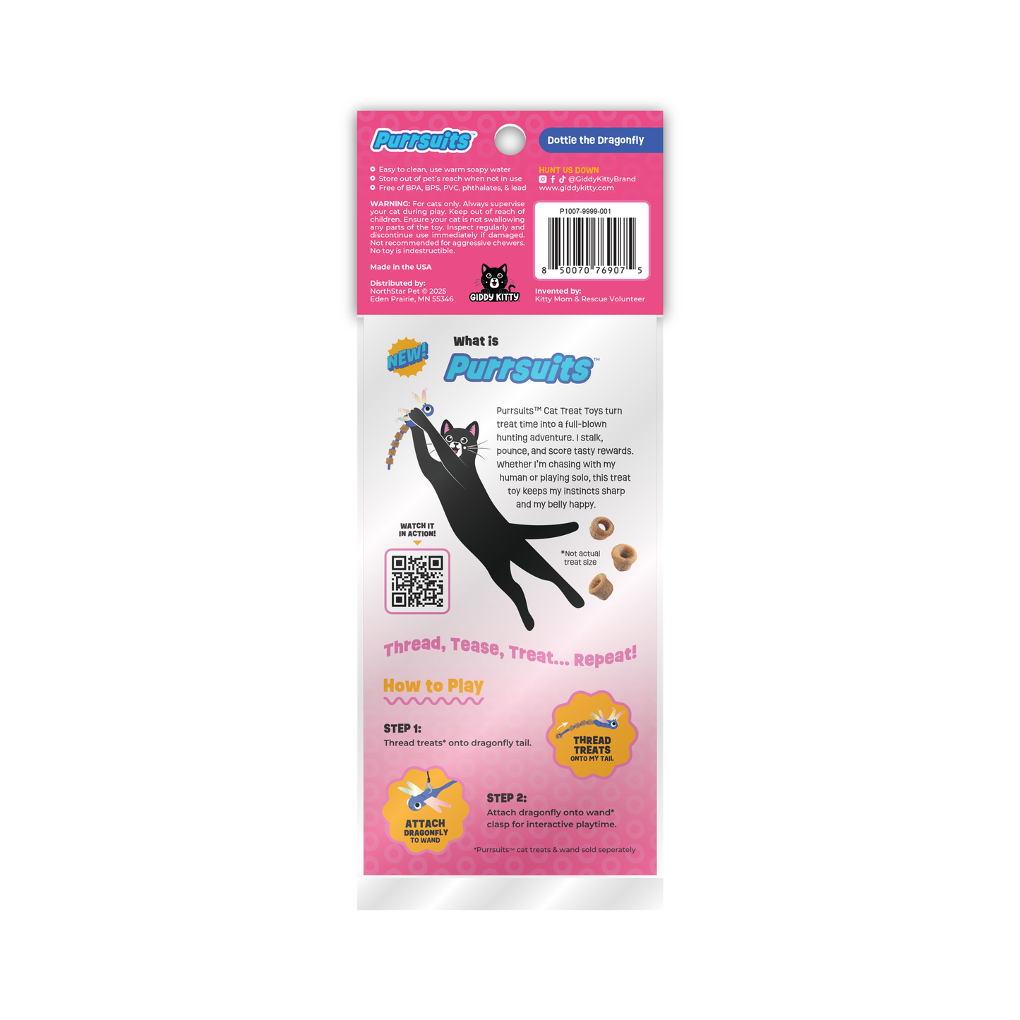 Dragonfly Cat Treat Toy