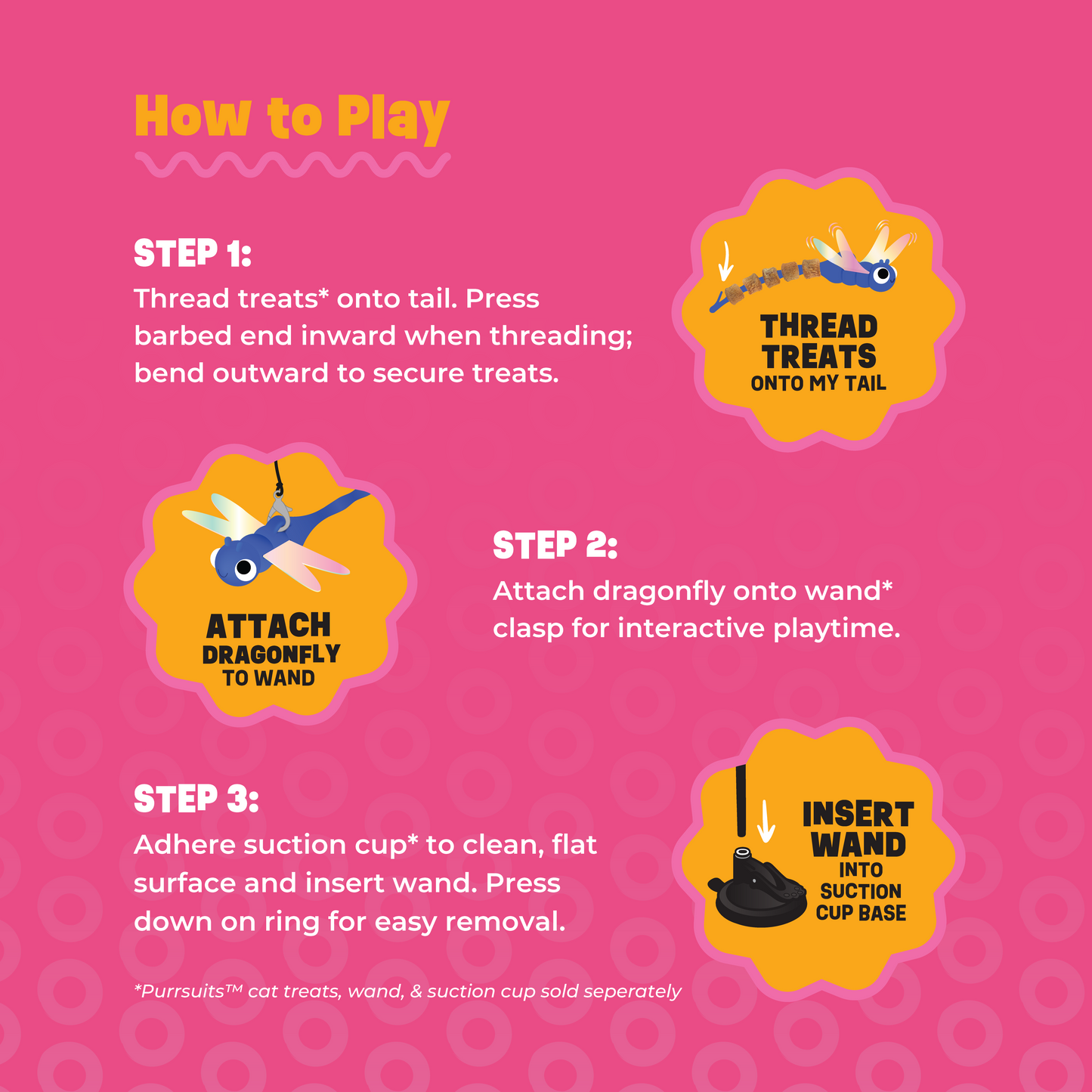 Cat Treat Toy, Dottie the Dragonfly