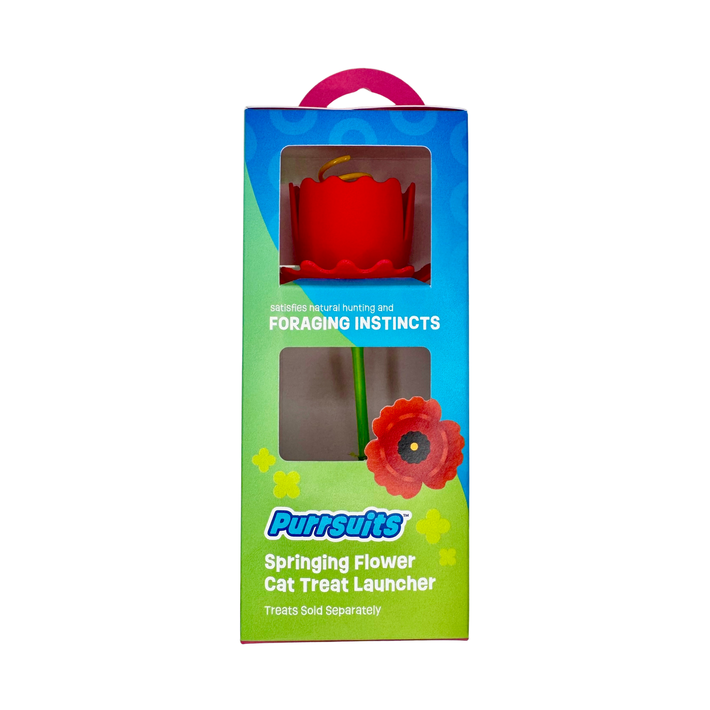 Springing Flower Cat Treat Launcher