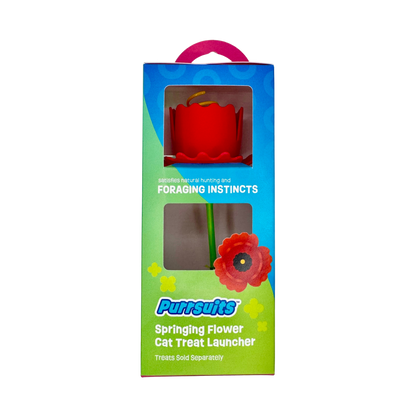 Springing Flower Cat Treat Launcher