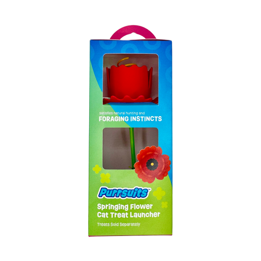 Springing Flower Cat Treat Launcher