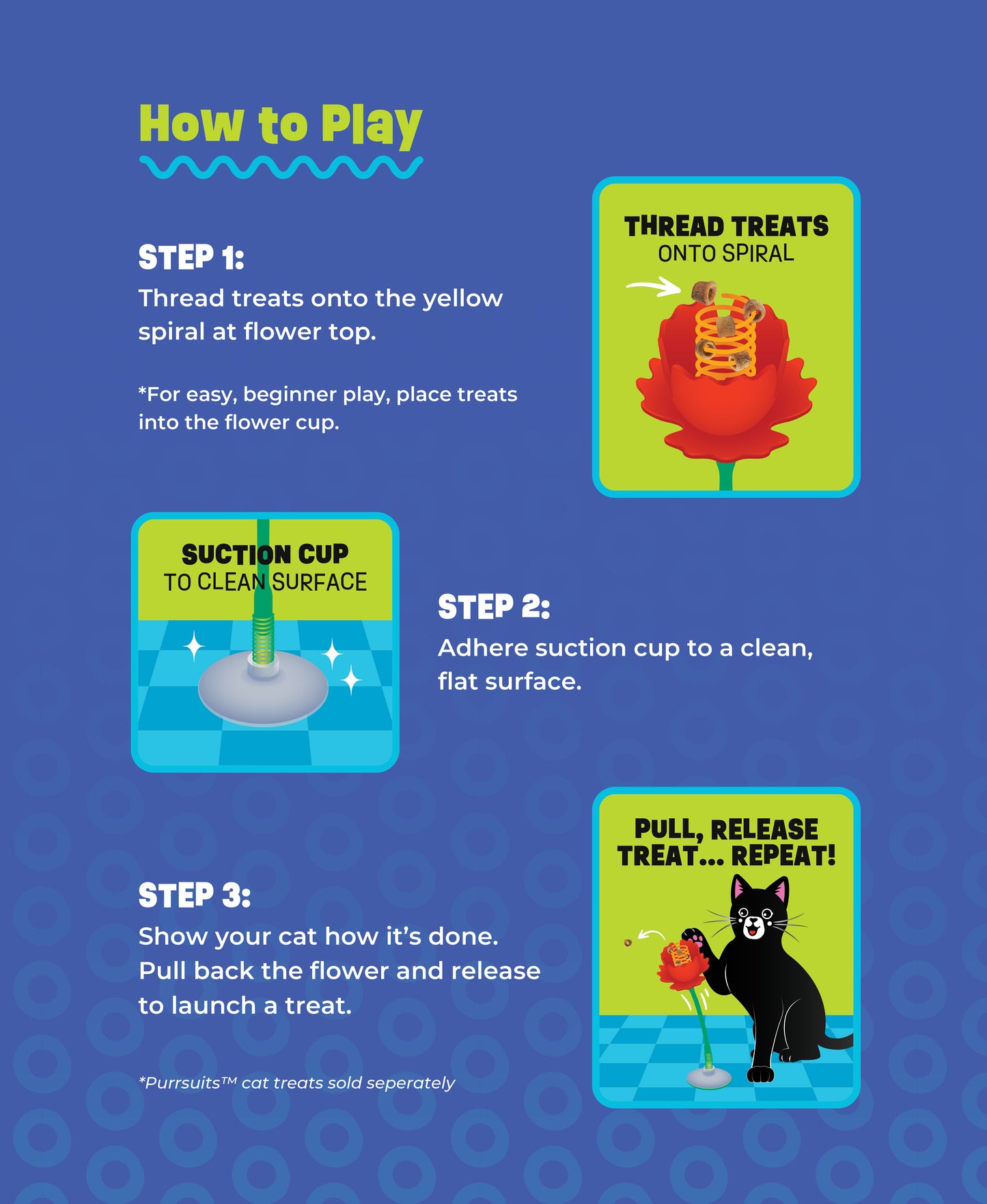 Springing Flower Cat Treat Launcher