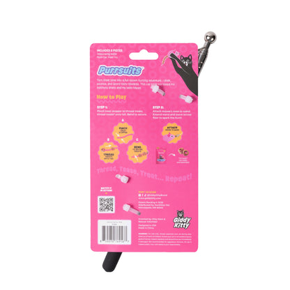 Plush Mouse Wand Cat Treat Toy