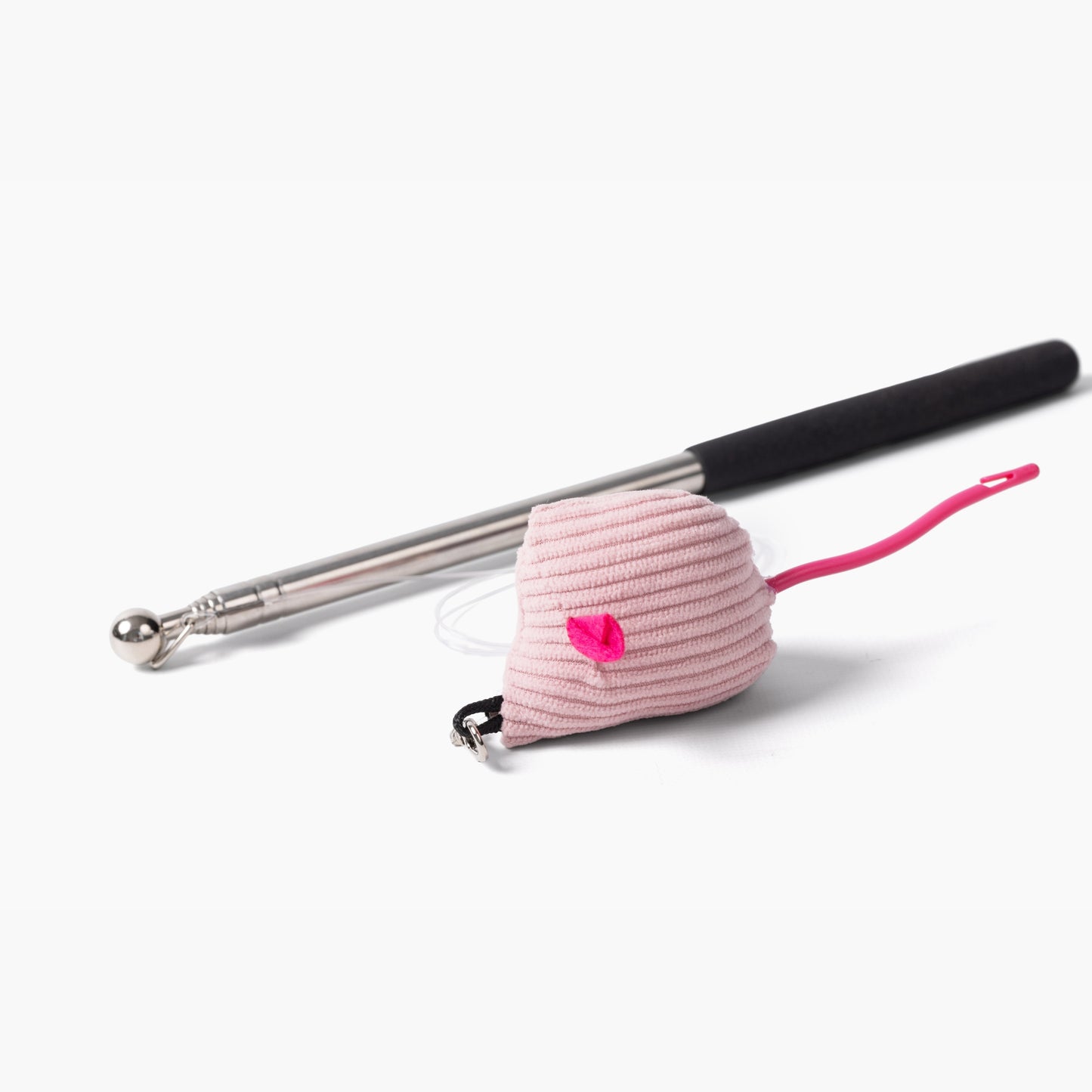 Plush Mouse Wand Cat Treat Toy