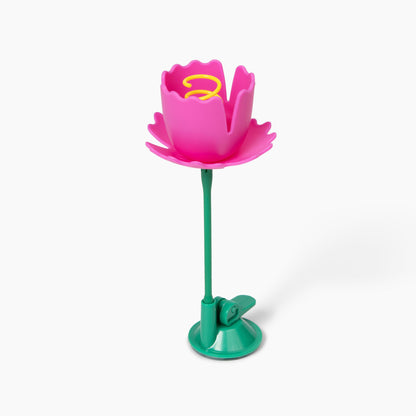 Springy Flower Cat Treat Toy and Treat Bundle