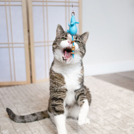 Mouse Wand Cat Treat Toy